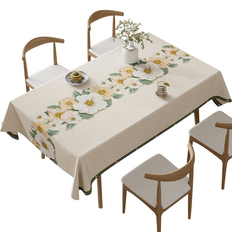 Benzhi tablecloth is waterproof and oil-proof, no-wash and anti-scalding PVC table mat, new household rectangular coffee table cloth, tablecloth, tablecloth, Erin Wonderland (3.0 encryption waterproof and oil-proof) 140*180cm (applicable to rectangular table/oval table)