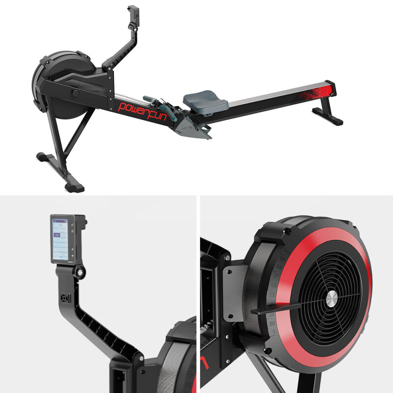 POWERFUN500/550 Land Rowing Wind Resistance Dynamometer Rowing Paddle PF500 Black (Standard Model)