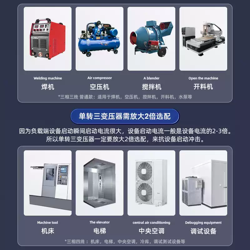 Zhengxi to single-phase to three-phase boost inverter voltage converter power isolation transformer three-phase three-wire 60VA