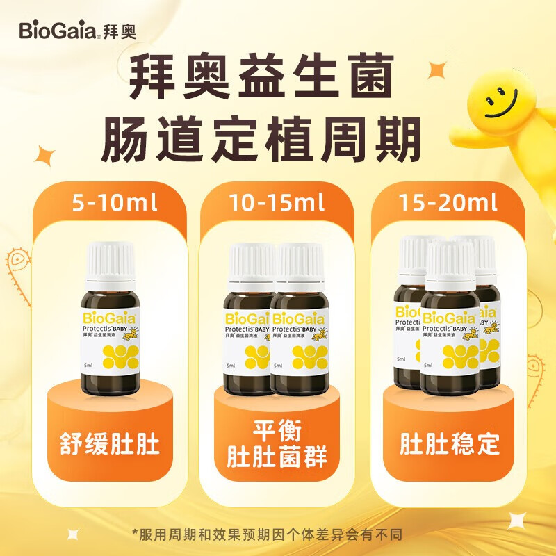 Baio probiotic drops 0-3 years old can be used for newborn infants and young children Lactobacillus reuteri dsm17938 classic 5ml classic 5ml drops * 1 bottle can be consumed for about 21 days