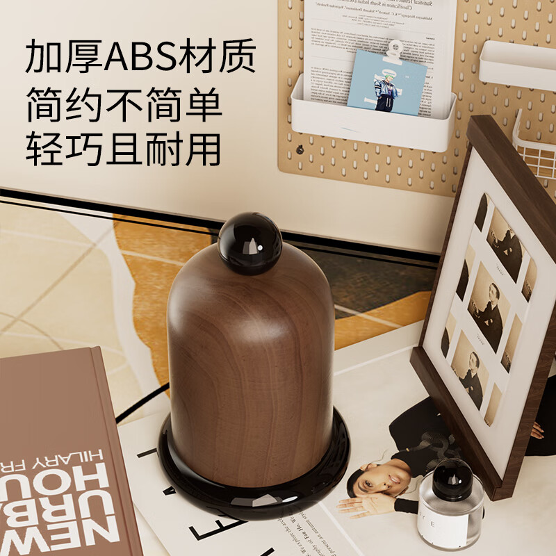 Goldenhome kitchen cabinet (GOLDENHOME) medieval style creative high-end toothpick box living room household light luxury wood grain high-value dental floss cotton swab bucket storage box