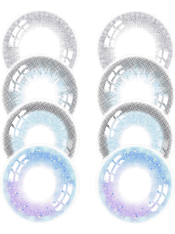 Haichang new new eye lotion + daily disposable contact lenses 5 pieces 2 pieces large diameter natural disposable contact lenses hjkl 2 pieces brown sugar pearls 14.5mm trial pack free wearing tools 0 degrees