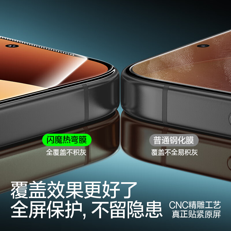 Flash Magic 3D hot bending film丨0.18mm ultra-thin suitable for Xiaomi 17promax tempered film 17ultra mobile phone film xiaomi full coverage high-definition anti-fingerprint wear-resistant 1 piece