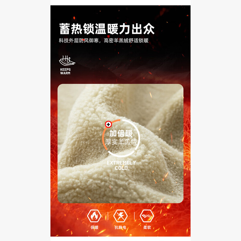 ROMON jacket men's new workwear suede plus velvet thickening fashion versatile casual jacket men ZH55R black XL