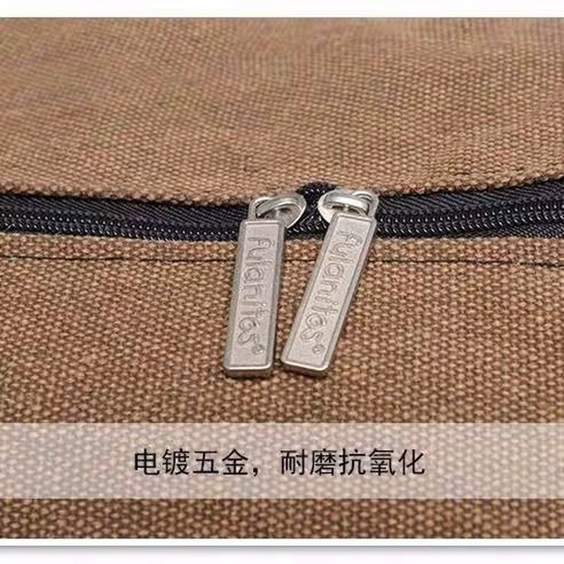 Vinoya Extra Large Thick Canvas Moving Check Bag - Large Capacity Portable Storage Bag Working Student Return Luggage Bag Thick Canvas Military Green Extra Large Width 85cm Height 50cm Thickness 25cm