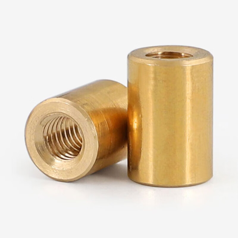 Bingneng brass extended round nut American connecting stud host circuit board isolation column inch round connector nut 6#-32*length 3*width 5 teeth (20 pcs