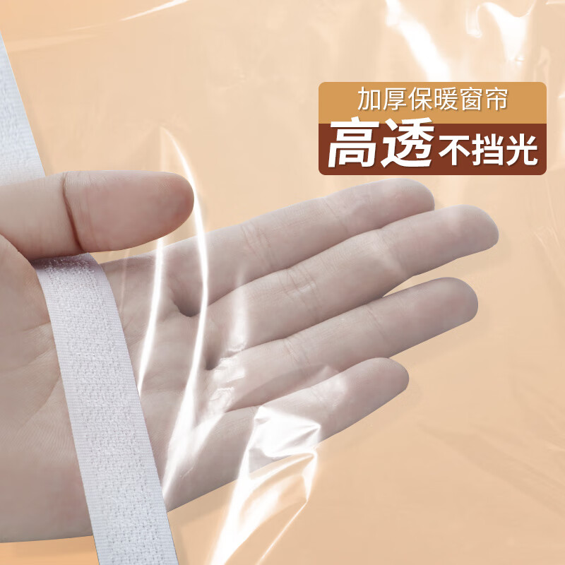 Mileqi window windproof and warm film sealing plastic sheet sliding window wind leakage windshield curtain thickened high-transmittance cold-proof sealing film artifact 1 meter * 1.5 meters - free white Velcro