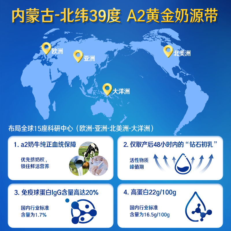 Yili tall children student growth milk powder 3-18 years old high calcium high CBP specially developed formula for comprehensive development 700g