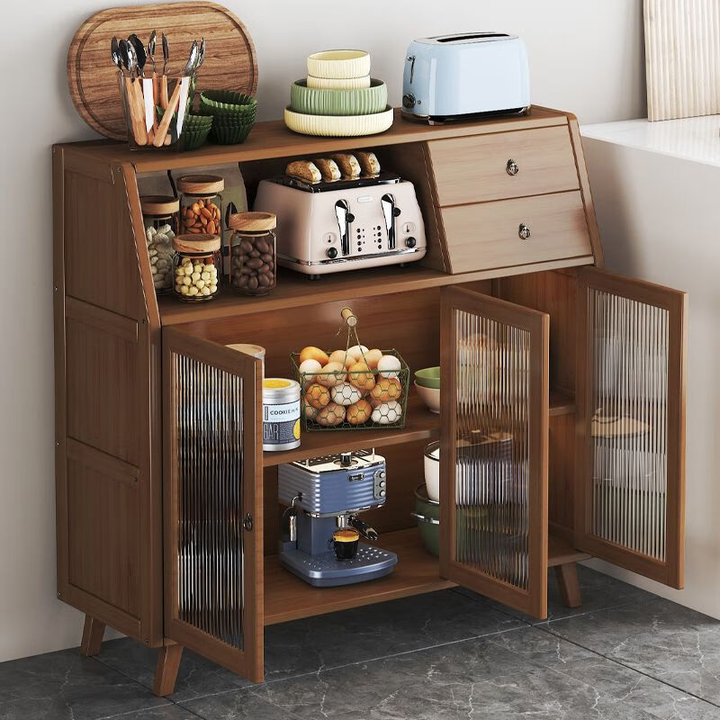 Kampai Clearance Kitchen Sideboard Wine Cabinet Cabinet Simple Cupboard Multi-Function Storage Cabinet Home Tea Cabinet Storage Living Room Manufacturer Clearance-Single Door