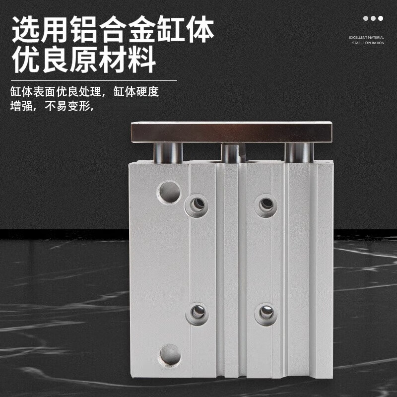 SMC three-axis cylinder MGQM12/16/20/25/32/40/50/63-20/25/30/40/50/100 MGQM50-350