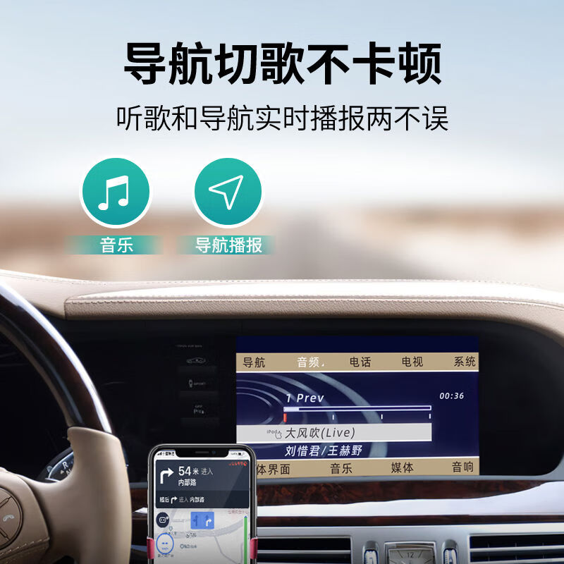 Suitable for Mercedes-Benz AMI car Bluetooth receiver module ml modified s old model 400c63glk350 plus e300 Mercedes-Benz plug-in U disk interface official standard