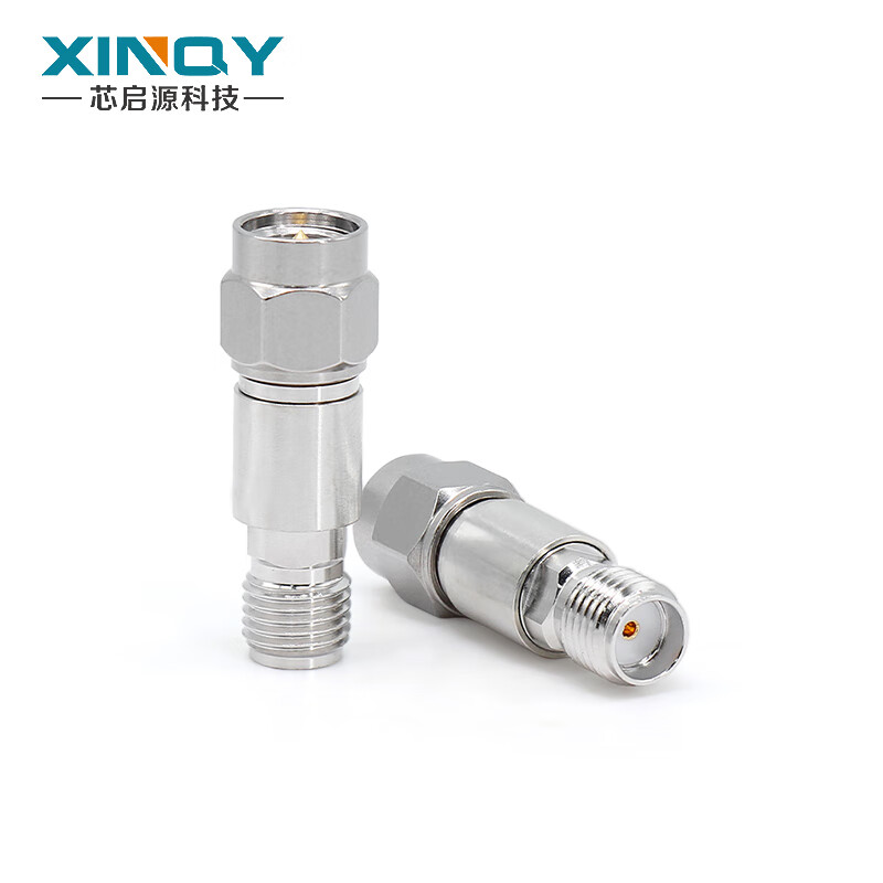 XINQY Xinqiyuan SMA-JK RF fixed attenuator 6G/8G 2W RF signal power coaxial attenuator 10/30/50dB DC-6GHz power 2W attenuation value 20dB