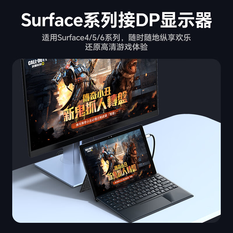 Shengwei Mini DP to DP Adapter Cable Version 1.4 Converter 8K60Hz HD Thunderbolt Adapter Apple Mac Notebook Connected to Monitor 1 Meter AMD1010J