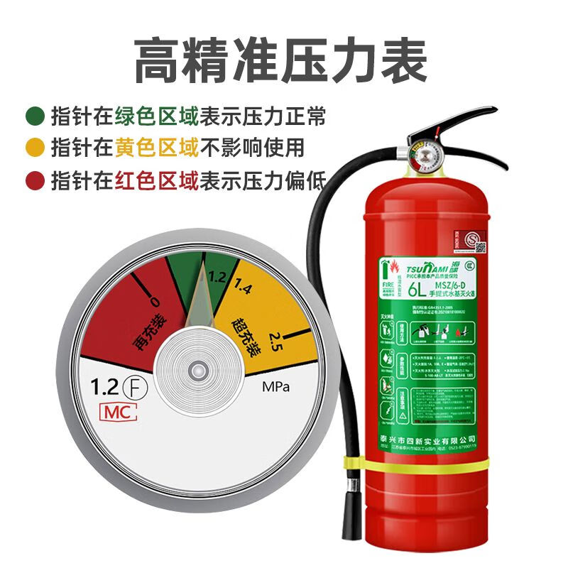 New certification for Mo Peng foam fire extinguisher-20 antifreeze water-based shop use 3L 6L water-based type 9L water-based fire extinguisher 2 pack