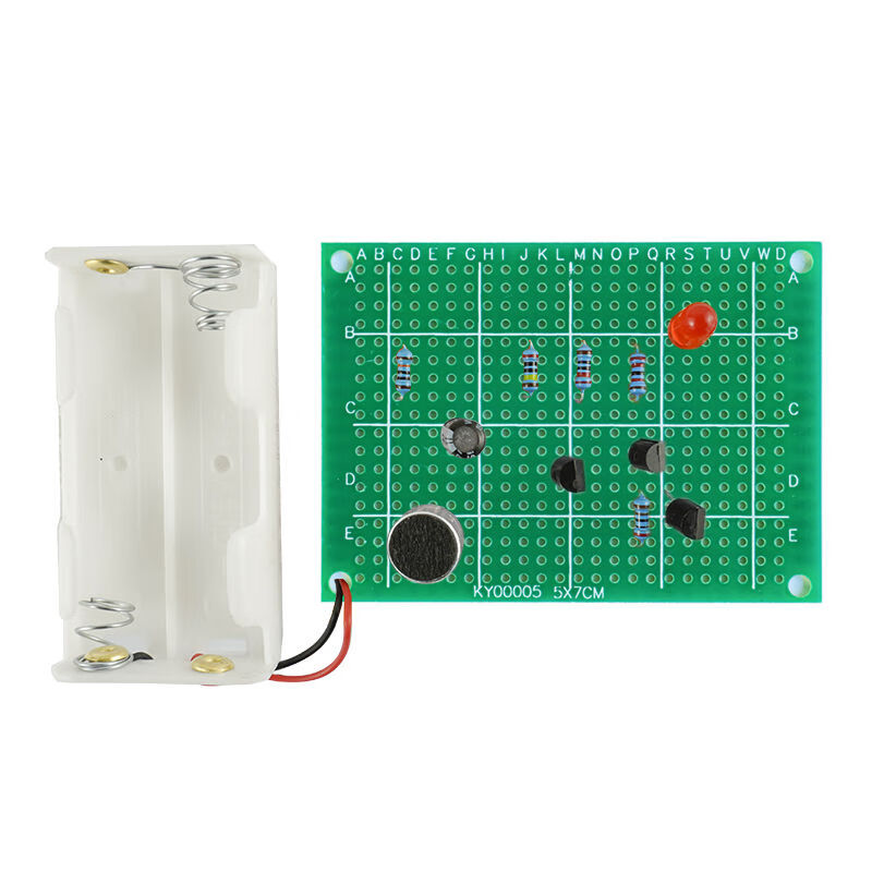 Mo Peng circuit board welding practice set hole board novice porous board kit beginner student electronics primary DIY components hole board 9-piece kit (baking board)