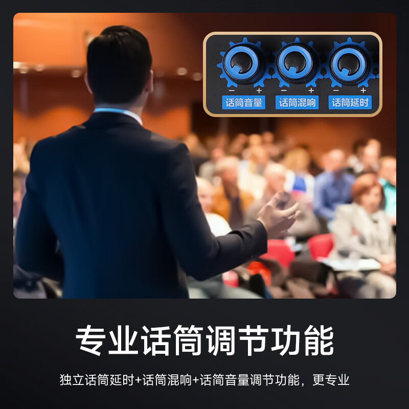 Xianke outdoor audio stage high-power ultra-large volume heavy bass mobile professional speaker wireless Bluetooth stall conference dedicated portable square dance audio professional upgraded 18-inch bass + upgraded 15-inch horn + upgraded dual midrange