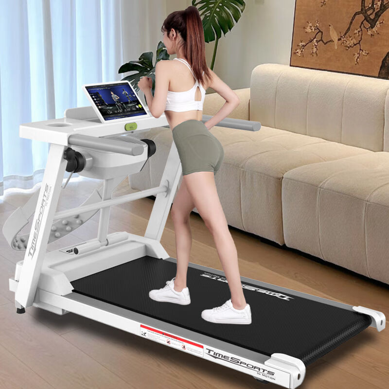 Treadmill home new small folding multi-functional weight loss silent shock-absorbing walking machine indoor gym dedicated J3 flexible shock-absorbing/silent motor/black