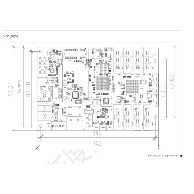Gray HDC08L full-color LED asynchronous control card supports network WIFI video playback