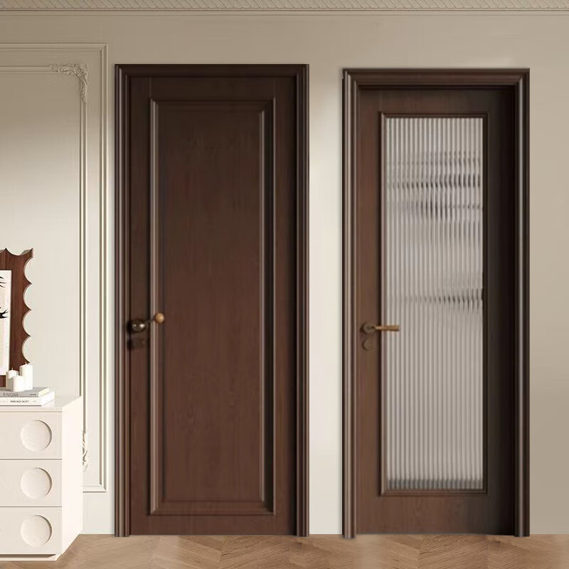 Solid wood door, bedroom door, all solid wood composite painted door, antique style set door, room door, interior door, home wooden door, solid wood composite painted door A