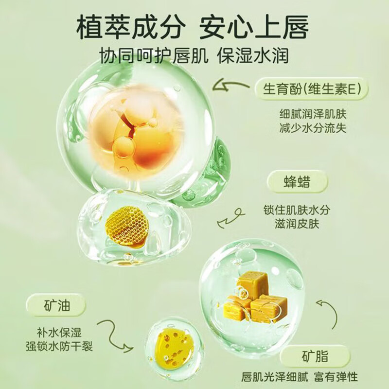 Daimeier Vaseline Hydrating Moisturizing Balm Women's Anti-chapped Peeling Exfoliation Light Lip Lines Colorless Lip Mask Link 8 Strawberry + Avocado Lipstick *2