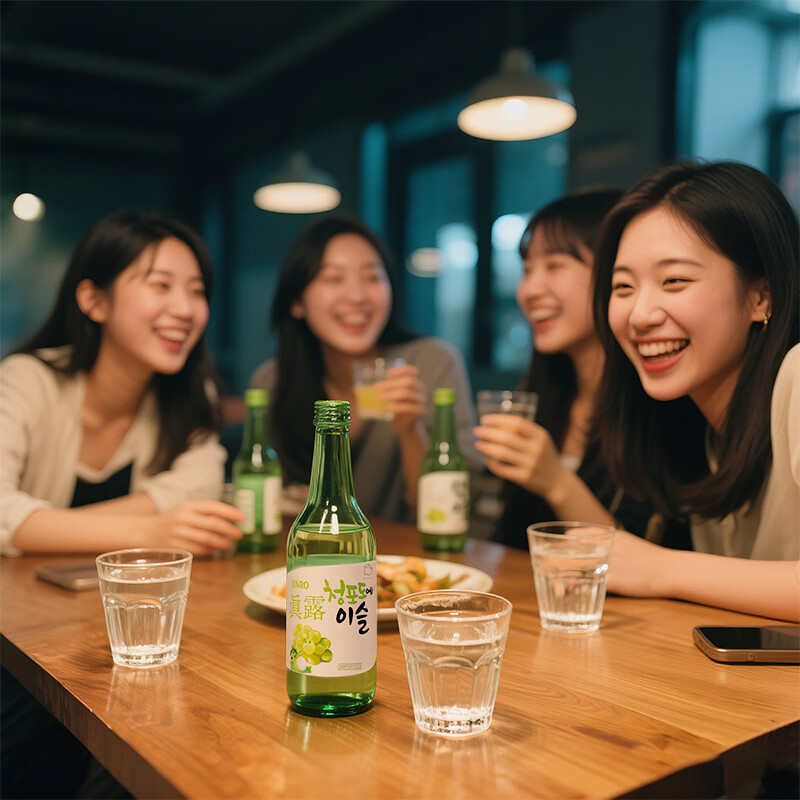 Jinro (JINRO) Korean soju plum flavor 360ml*6 bottles imported foreign wine fruity wine low alcohol tipsy new year gift