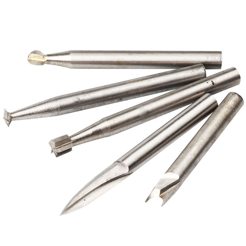 BEYZK electric wood carving knife set woodworking carving knife wood carving tooth machine core carving tool drill bit wood carving 2 points 35mm 2 points 35 small set 5 pieces single 1 set