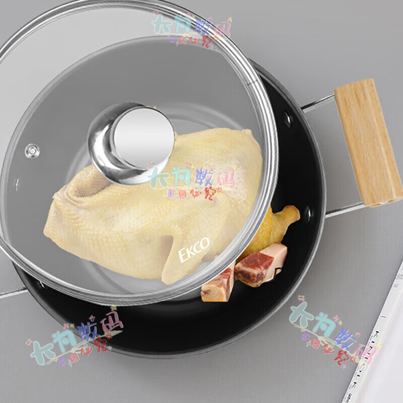 Corning Extreme Iron Stockpot + SN Crystal Series Tableware Luxury 2-piece Set