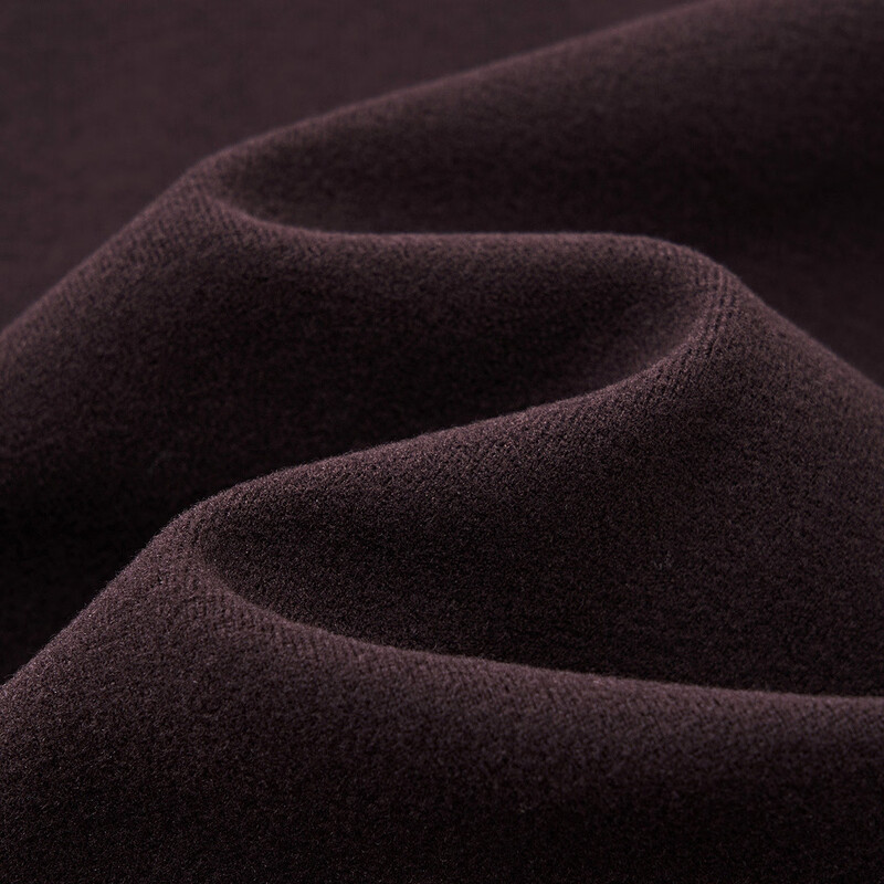 Demana 220G liter warm ginger velvet winter warm round neck button half placket solid color splicing women's T-shirt