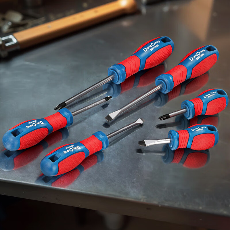 Dongcheng Cross Slotted Screwdriver Multifunctional Household Repair Tool 8-piece Screwdriver Set