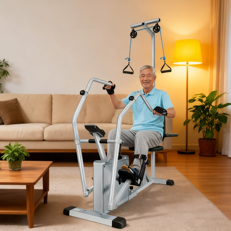 Chaoshi elderly home hand and foot linkage function exercise bike lower limb bicycle recovery trainer hand and foot exercise machine upgraded 6-function hand and foot linkage exercise bike