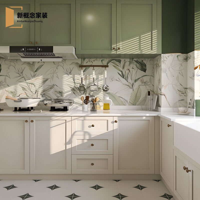 The cat cabinet door is customized, the solid wood painted blister door panel is customized, the French kitchen cabinet door panel is customized, the PET whole house is customized, the light luxury aluminum alloy Austrian pine board + German film