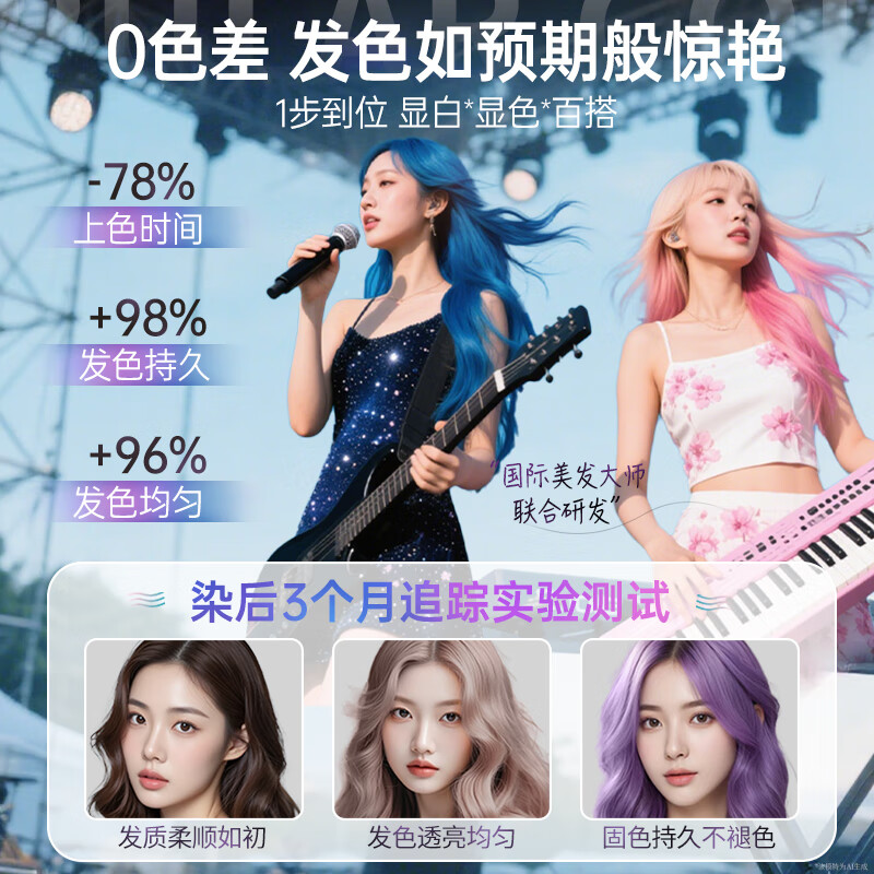 Korean herbal grain hair dye, pure plant, chestnut brown, bleach-free, at-home hair dye, non-irritating, non-stick to scalp, non-fading, for men and women