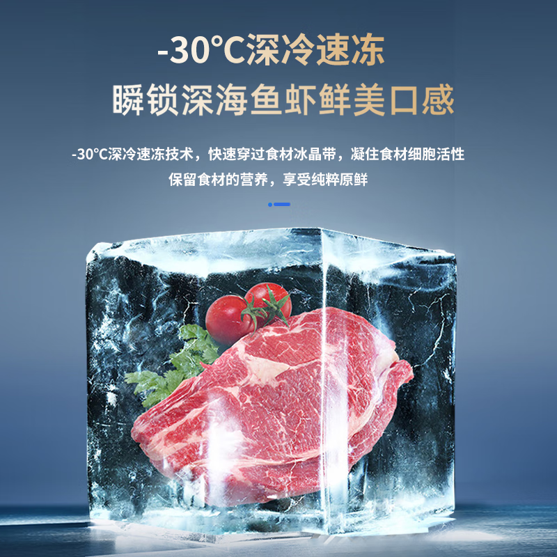 Snowflake Freezer Commercial Large Capacity Full Freezer Household Horizontal Refrigerator and Freezer Dual-purpose Single Temperature Dual Temperature Freezer Ice Cream Display Cabinet Quick Freezer 1168 Single Temperature Ultra Digital Display Version | First Class Energy Efficiency | Frost Reduction 95%