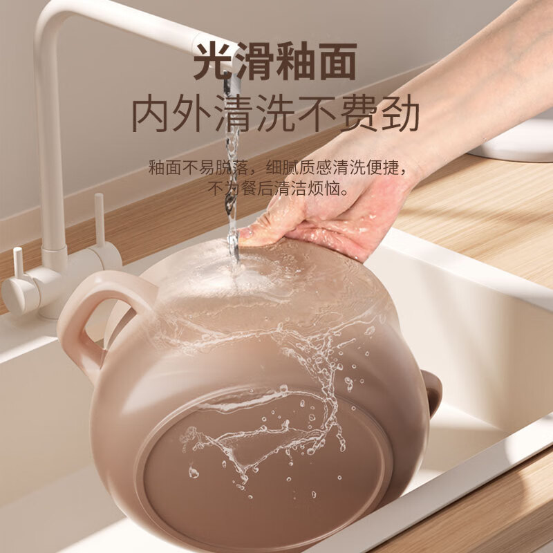 Kangbach casserole ceramic pot household fresh-locking big-belly pot stew soup pot stew meat pot stew rice porridge original series 5.5L