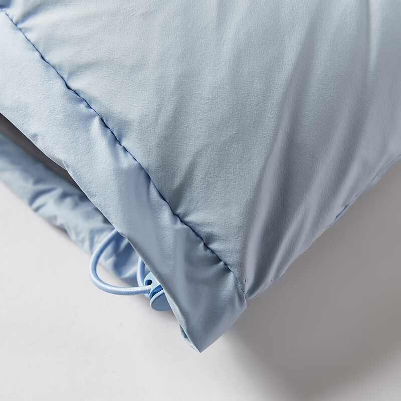 Xiangying Blue Puff Down Jacket Women's Short 2025 Winter New 90 White Duck Down Stitched Hooded Warm Jacket Route Blue S 155/80A/85-95 Jin