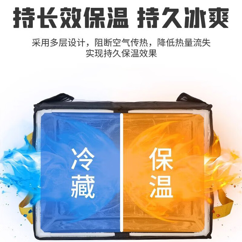 Furmantu Jingcang Flash Delivery Takeaway Box Food Insulation Box Electric Vehicle Meal Delivery Box 62L Outdoor Camping Picnic Cold and Hot Insulation Delivery Box