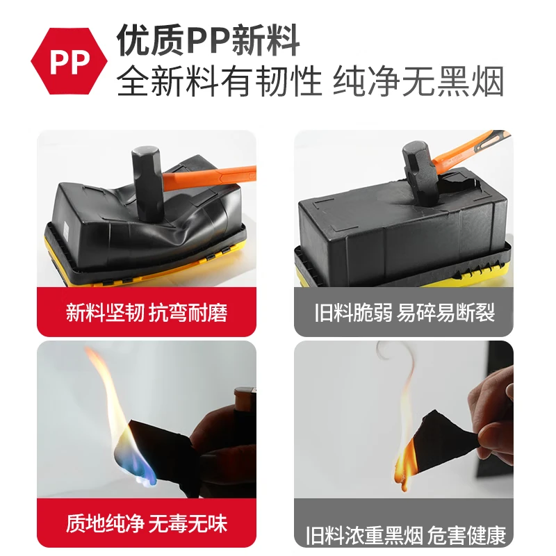 Delixi multi-functional large-capacity folding large industrial-grade home art box car multi-grid tool box 14-inch classic double-layer thickened model (new material)