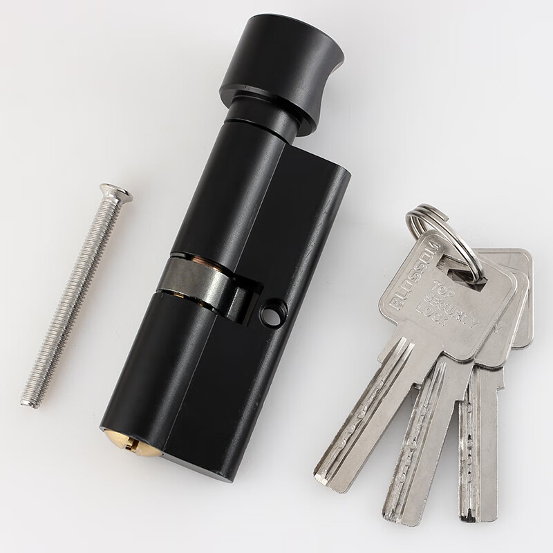 AUBURN lock cylinder indoor door lock cylinder universal lock cylinder bedroom room door 70 lock cylinder MSX-70 black