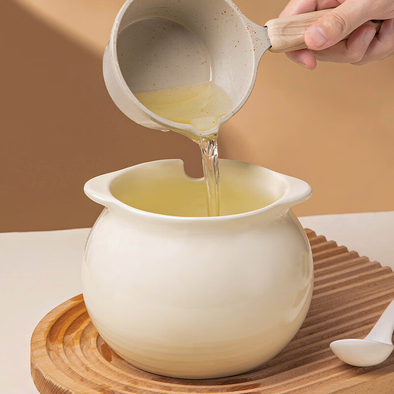 Youlaifu lard jar ceramic salt jar seasoning jar high temperature resistant oil spicy jar chili oil jar with lid large capacity 1300ml