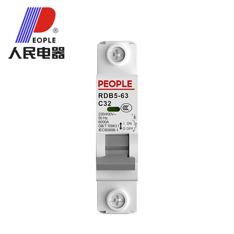 People's Electrical Air Switch with Leakage Protector Household 2p63A Electric Gate Switch Circuit Breaker Three-Phase 100A Air Switch 25A 1P+N