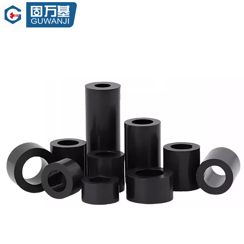 GUWANJI ABS spacer column insulating column padding column washer round hole plastic gasket straight column nylon casing hollow cylinder 7*3.2*3 1000 pieces