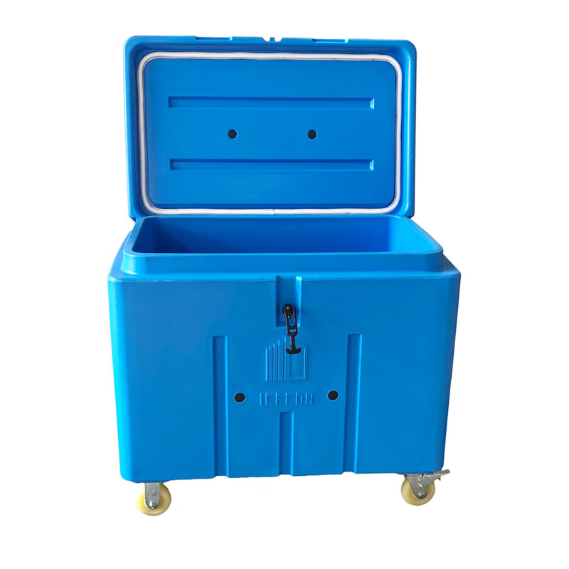 Dry dry ice storage box special extra large capacity 320L rotomolded thermal insulation refrigeration withstands minus 80 degrees low temperature with wheels for cleaning 320 liters with wheels (250KG of dry ice) can be stored for 11