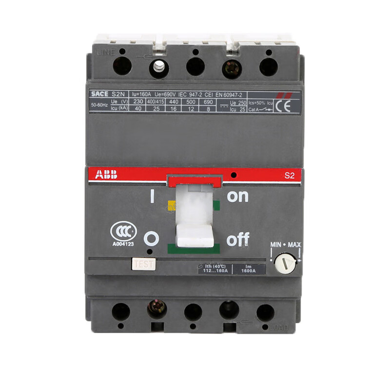 ABB molded case circuit breaker SACE S1N S2N S2S 3P4P63A80A100A125A160A air open 50A 3P