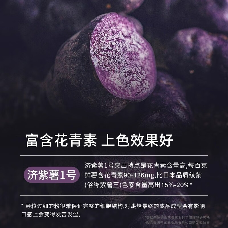 Youhuhu Purple Sweet Potato Powder 150g, special for baking steamed buns and dumplings with edible pigments, pure fruit and vegetable powder for drinking bread and cakes