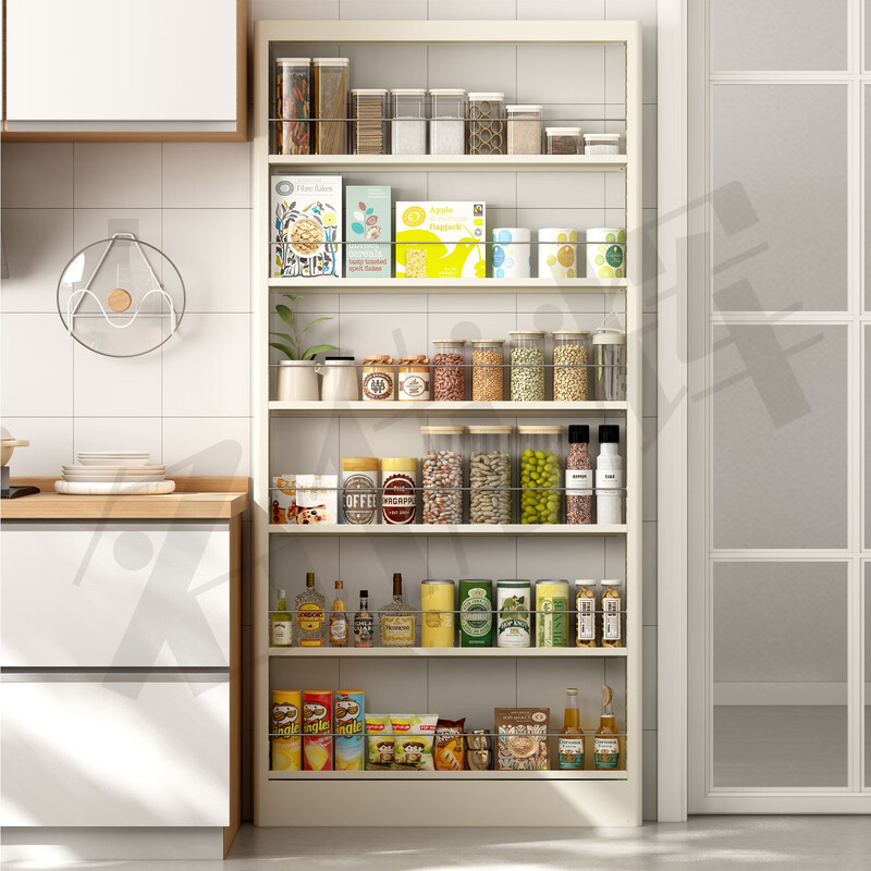 Mingyouhui bathroom door rear storage rack floor-standing bathroom ultra-thin storage rack sandwich storage rack bedroom ultra-narrow picture book shelf five layers length 50*width 10*height 180 door narrow style