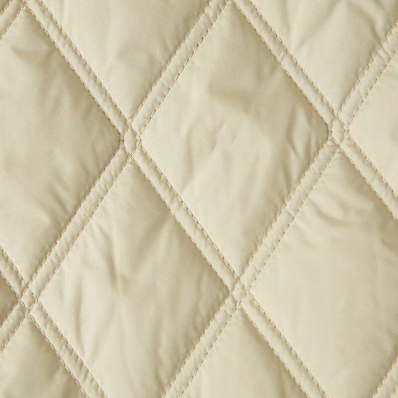 She pool diamond plaid embossed warm cotton coat women's 2025 autumn new lapel single-breasted cotton coat