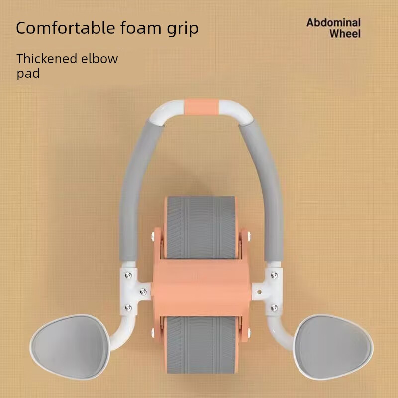 Yunlujian abdominal wheel automatic rebound elbow support for men and women abdominal curling fitness equipment slim belly home sports abdominal muscle artifact orange no timer