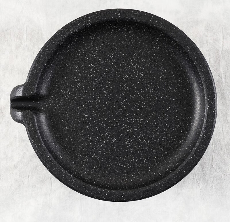 Korean round anycook baking pan thickened 5-layer medical stone non-stick large smokeless plate 38cm barbecue pot medium size