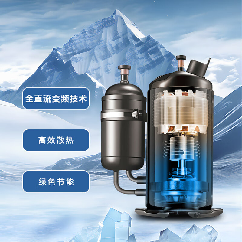 Chigo air duct machine, variable frequency heating and cooling, one-to-one living room, new energy efficiency, embedded hidden living room, bedroom ceiling, household air conditioner, large 2 HP, first-class cooling and heating, variable frequency air duct machine, paid installation