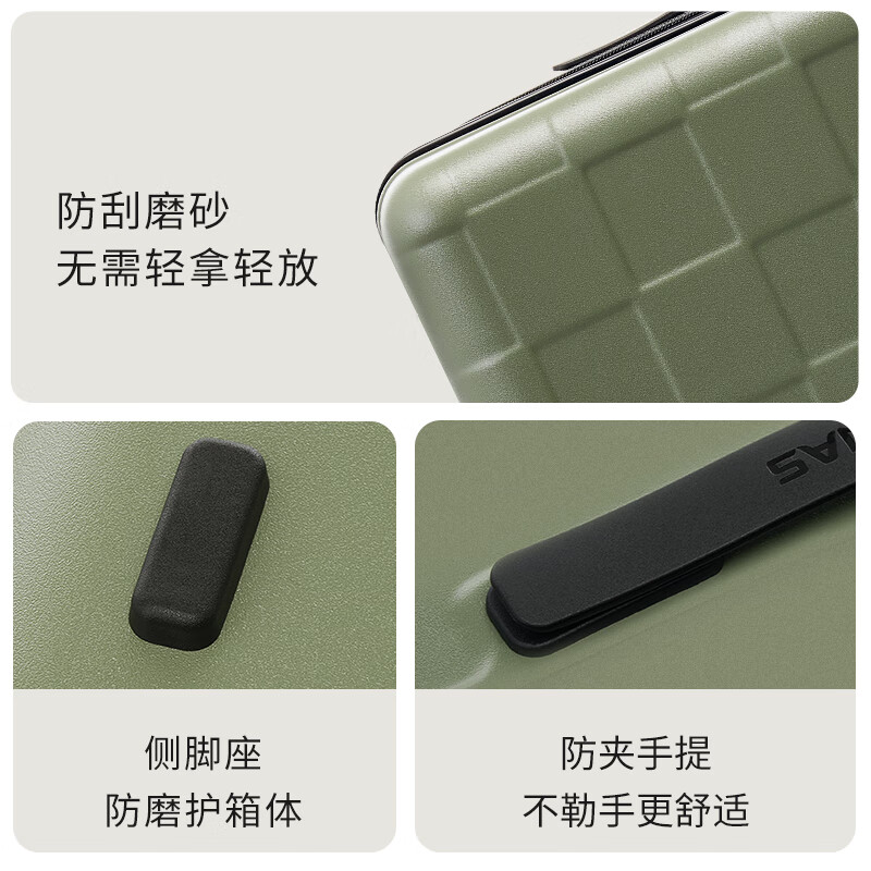 Hermes Sugar Cube Box Large Capacity Suitcase Strong, Durable, Lightweight Coded Boarding Case Travel Trolley Case Leather Box White Explosion-proof Coded Lock Anti-Scratch 24 Inch 3-5 Days Travel